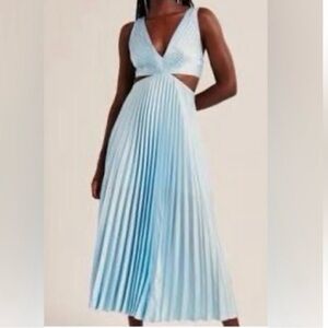 Abercrombie & Fitch Light Blue Midi Dress